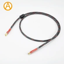 UC09 HiFi USB кабель 4N OFC USB кабель Тип A в USB кабель для передачи данных и аудио нейтральное звучание для ЦАП XMOS Amanero USB интерфейсный кабель