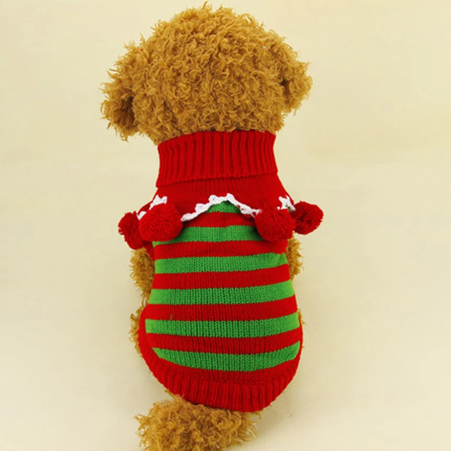 

Warm Dog Sweaters Christmas For Small Dogs Teddy Coat Cheap Dog Clothes Dachshund Pull Pour Chien Windmolen Hond Pets 5d0023
