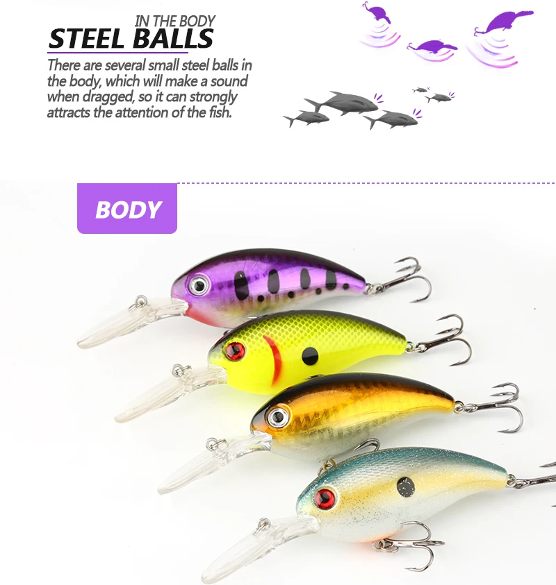 DONQL Minnow Crankbait Fishing Lure 14g 10cm Wobblers Artificial Bait Bass Fishing Lures Hard bait Pesca Fishing Tackle (7)