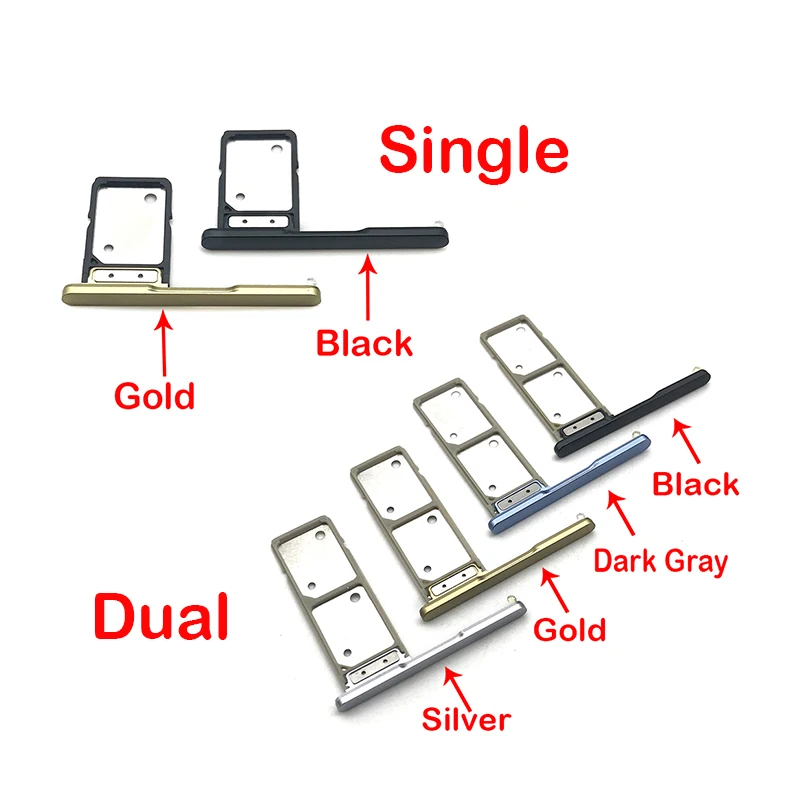 

Sim Reader Sim Card Holder Slot For Sony xa2 ultra Dual / Single SIM Card Tray Replacement Parts