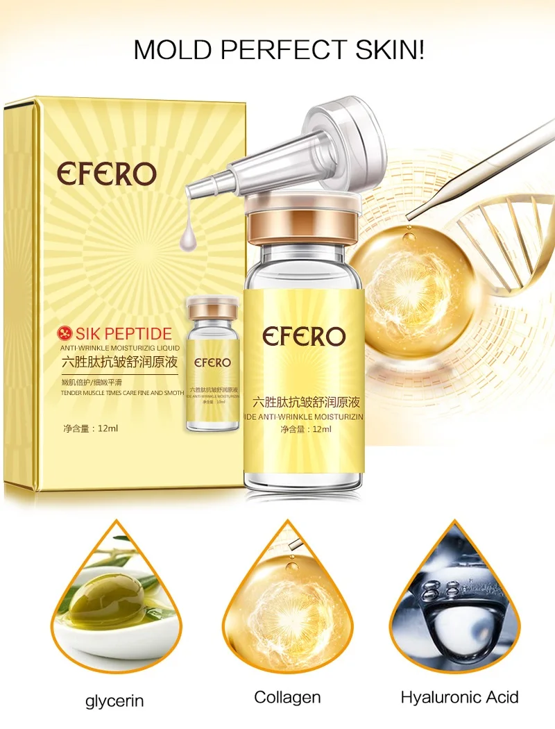 EFERO 1 Bottle Anti Acne Face Serum Skin Care Essence Moisture Whitening Cream Anti Aging Serum Acne Remover Shrink Pores