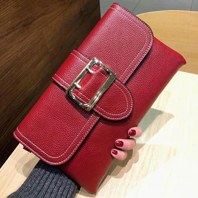 

European Style Fashion Clutch Purse PU Leather Casual Wallet Women Party Shopping Shoulder Bag Modern Crossbody Messenger Bags