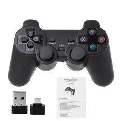 2,4G Беспроводной Gaming джойстика геймпад с Micro USB адаптер конвертера OTG для PS3 Android Phone Tablet приставка для телевизора коробка