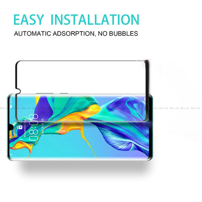 Закаленное стекло для Huawei P30 Pro защита экрана полное изогнутое Защитное Mate 20