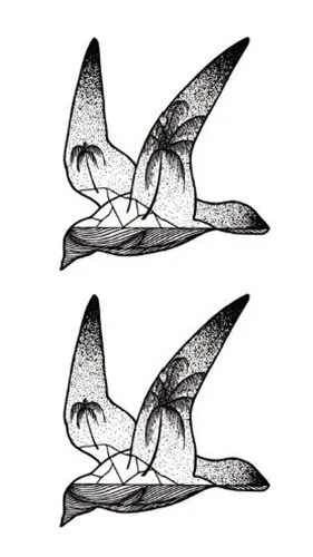 Ласточка птицы Временные татуировки стикер водонепроницаемый взрослый мужчины женщины плечо грудь рука поддельные татуировки 10,5X6 см - Цвет: SF3516