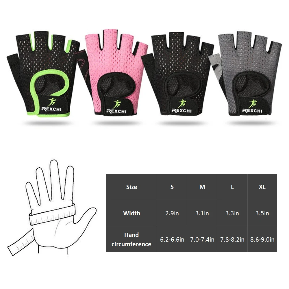 Cycling Gloves Gym Gloves Breathable Half Finger Gloves Anti-slip Riding Mitten Bike Gloves for Men Women
