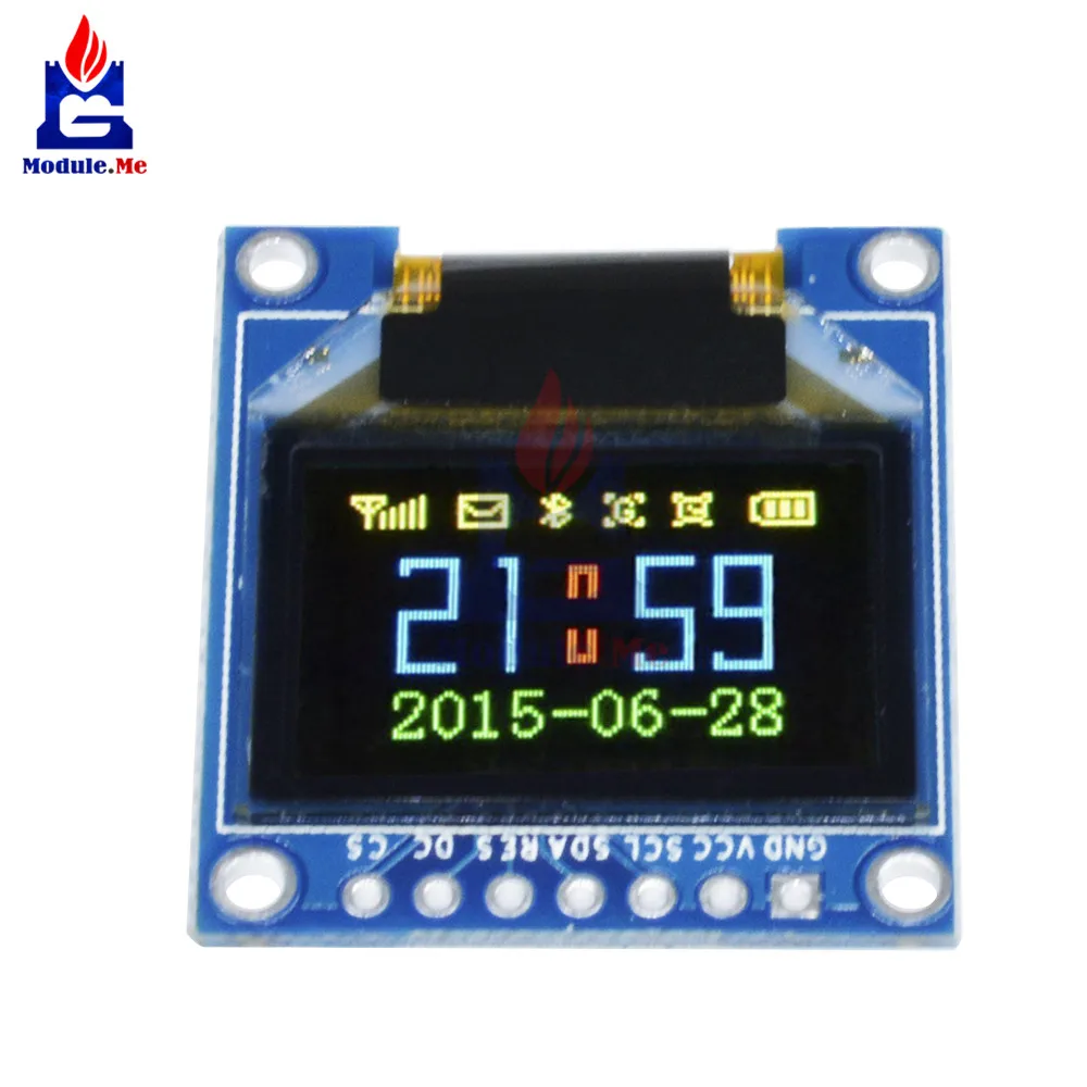 

OLED Display Module 0.95 inch 7pin Full Color 65K Color SSD1331 OLED Display 3.3v 5v Serial SPI Small LCM Module for 51