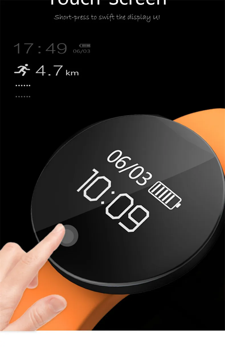 Смарт-браслет водонепроницаемый шагомер мониторинг сна спортивные часы Смарт-Браслет фитнес-трекер Поддержка android и
