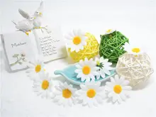 10pcs Small Silk Sunflower Handmake Artificial Flower Head Wedding Decoration DIY Wreath Gift Box Scrapbooking Craft Fake Flower