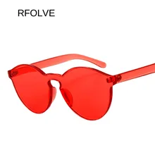 RFOLVE, цветные, круглые, без оправы, солнцезащитные очки для женщин, брендовые, солнцезащитные очки для женщин, летние, защита от солнца, женские очки, UV400, оттенки, R8067