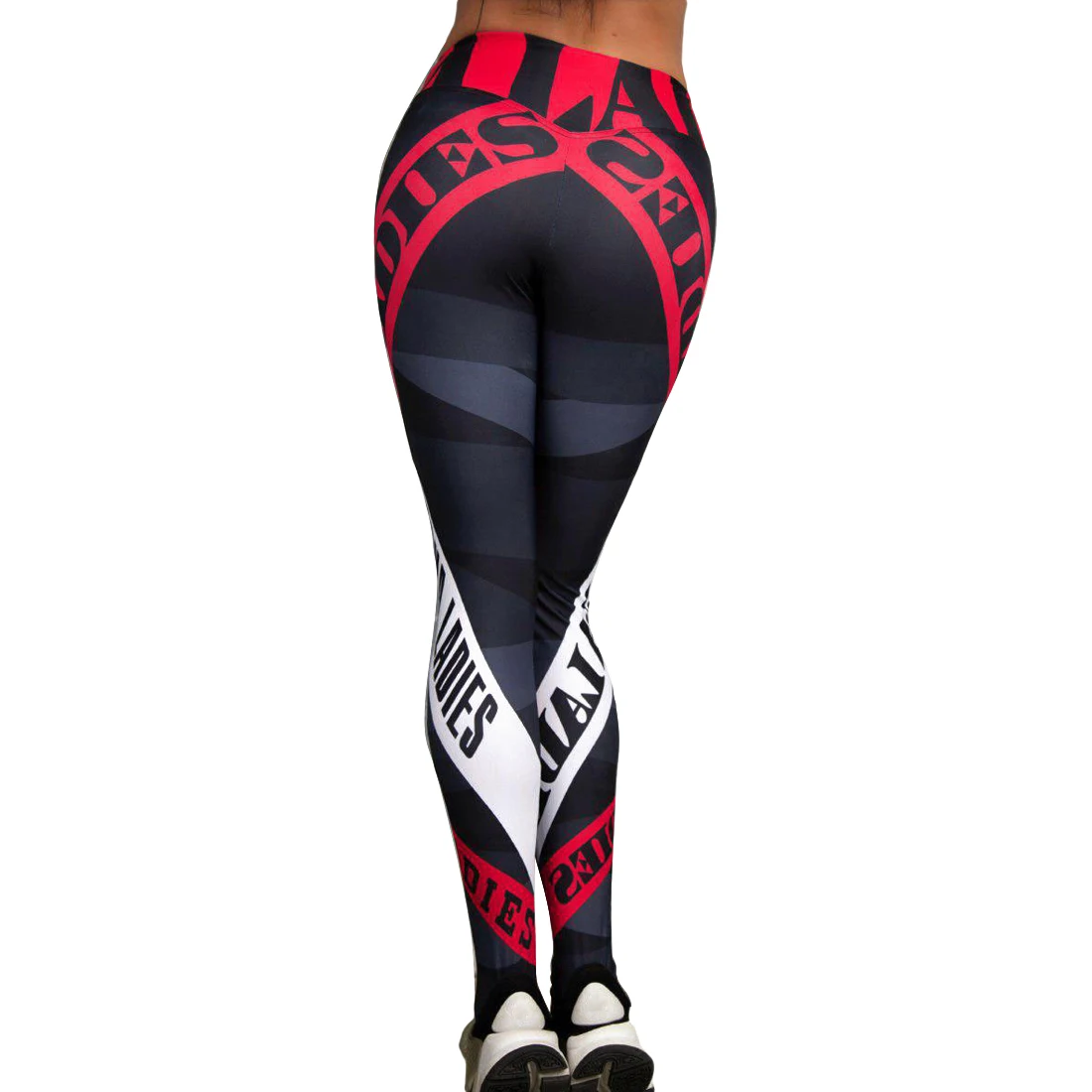Новинка, женские штаны для йоги с геометрическими полосками, леггинсы для спортзала, спортивные женские леггинсы для фитнеса, леггинсы для тренировок, ropa deportiva mujer Gym - Цвет: Red