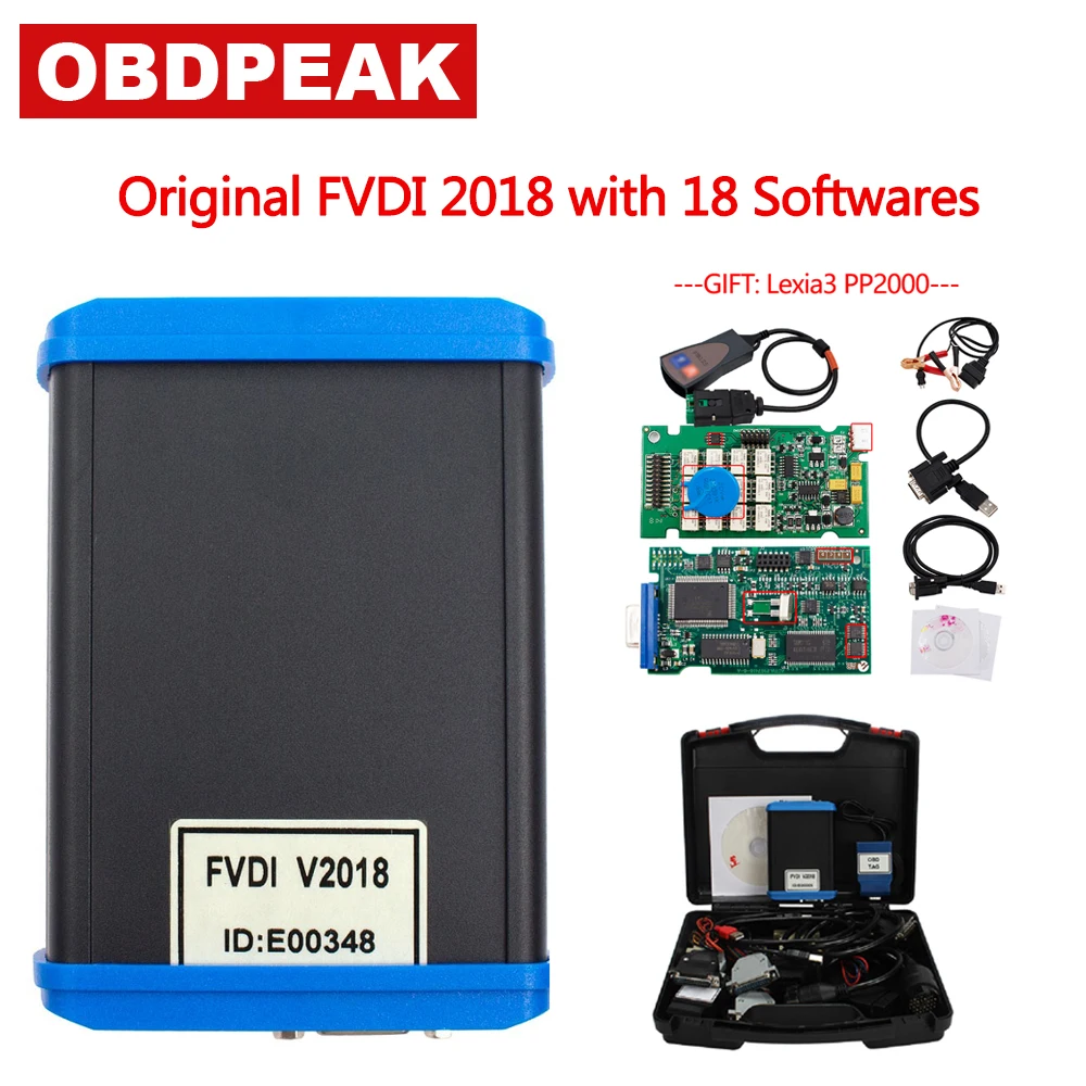 

Original FVDI 2018 ABRITES Commander Diagnostic Tool Full Version (18 Softwares) No Limited Covers FVDI 2014 2015 2016 + Lexia3