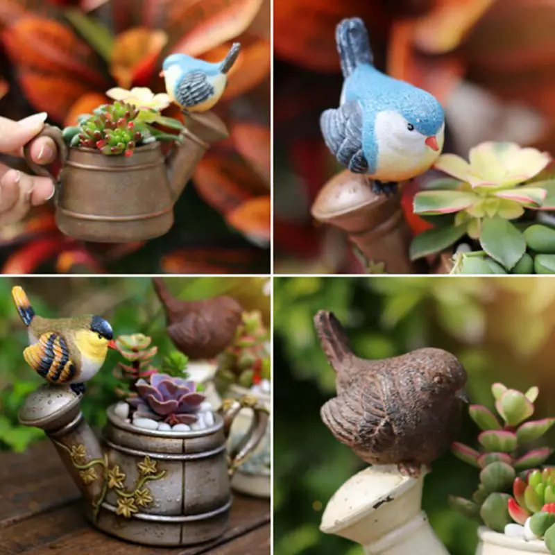 Table Decorations Birds And Showers Flower Succulent Pot Bonsai Planter