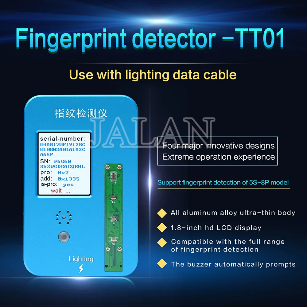 Инструмент обнаружения отпечатков пальцев для iPhone 5S 6 6s 6 p 6s p 7 7 p 8 8 p dactylogram инструмент для ремонта отпечатков пальцев JC PRO 1000 S