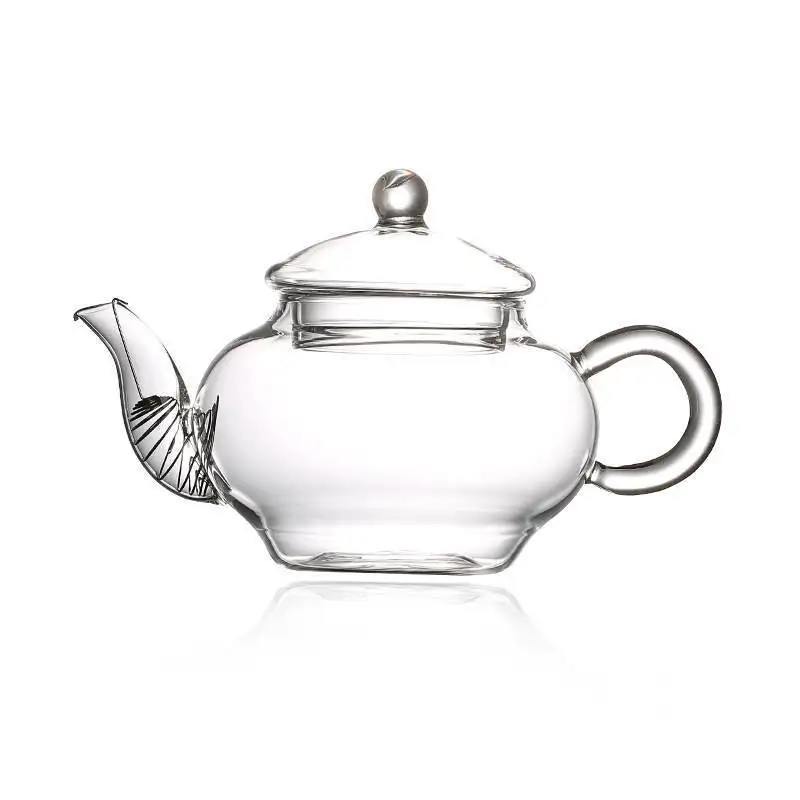 

Transparent Teapot Heat Resistant Glass Teapot With Chinese Infuser Coffee Flower Tea Leaf Herbal Pot 250ml Durable Kettle Gift