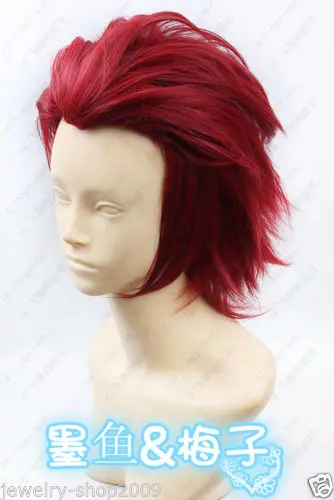 

peruca hair queen cosplay heat resistant Party hair Free shipping>>>Cosplay dark Red Short Wig Without Bang Wig