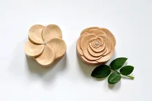 Flower Wood Music Box Gift Box Hardcover Sky City Rose & Egg Flower