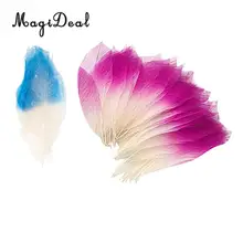 100 шт настоящей магнолии Скелет листья украшения для поделок Фиолетовый Синий