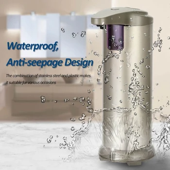 

New Car 280ml Automatic Liquid Soap Dispenser Stainless Steel Sensor Soap Dispenser Car Cleaning Supplies