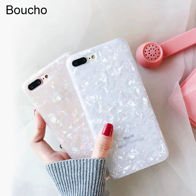 Модный чехол для телефона Boucho iphone X Apple 6 6S 7 8 Plus задняя крышка роскошные милые