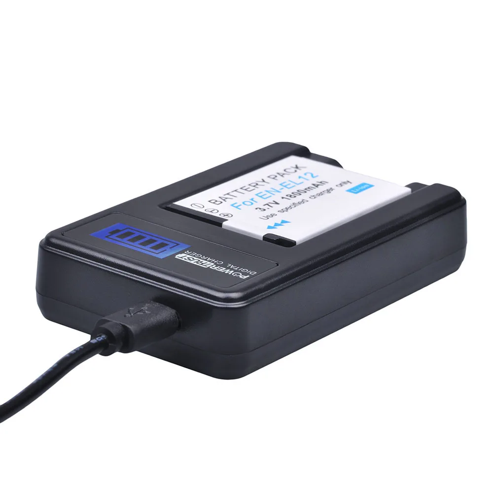 1 шт. EN-EL12 ENEL12 EN EL12 батарея для камеры + ЖК-Зарядное устройство USB Nikon Coolpix S9900 S9700 AW120