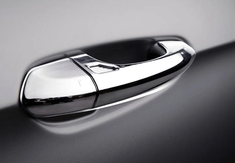 For Ford Mustang 2015 2016 2017 4PCS ABS Chromed Exterior Door Handle 