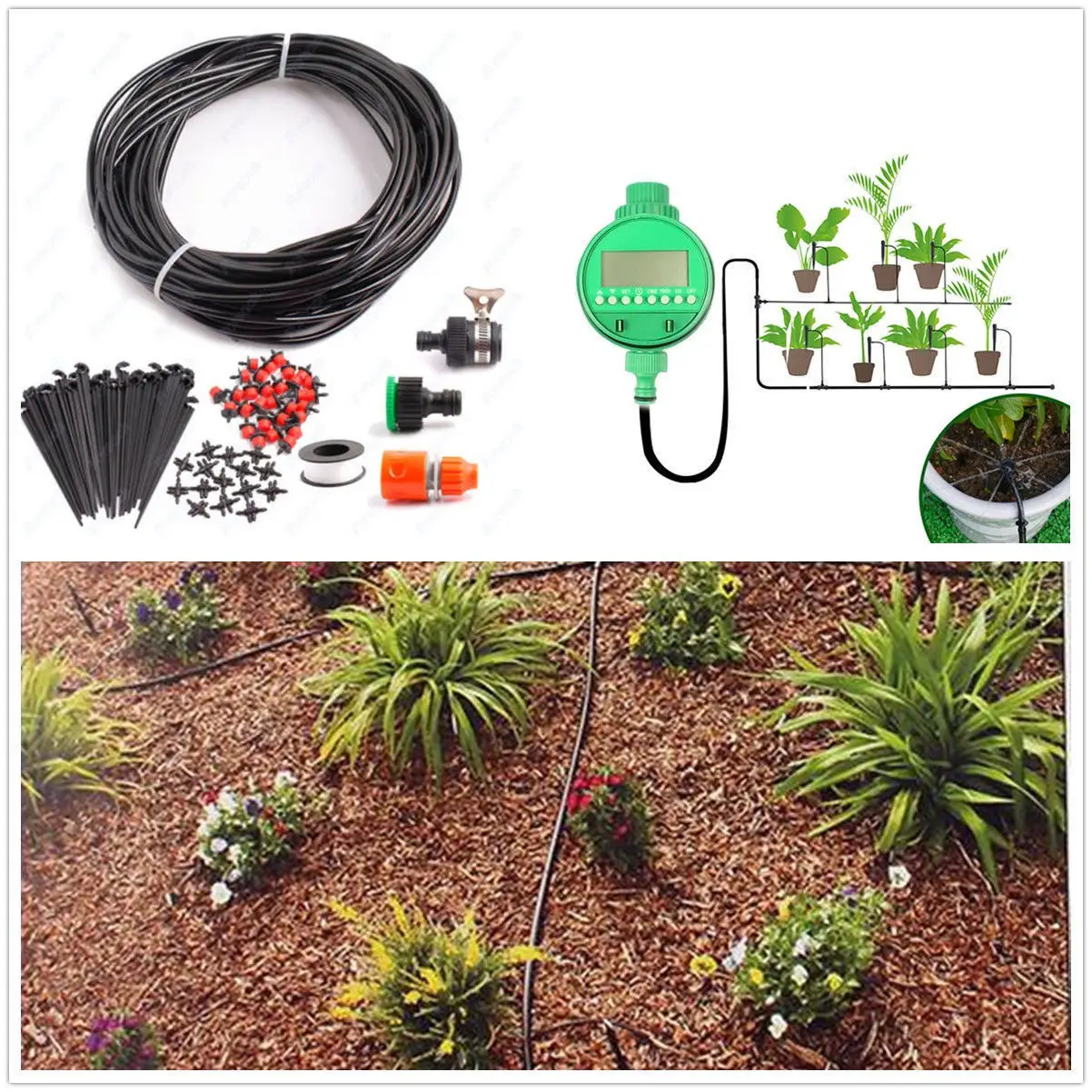 2018 Newest Useful Water Irrigation Kit Set Micro Drip Watering System