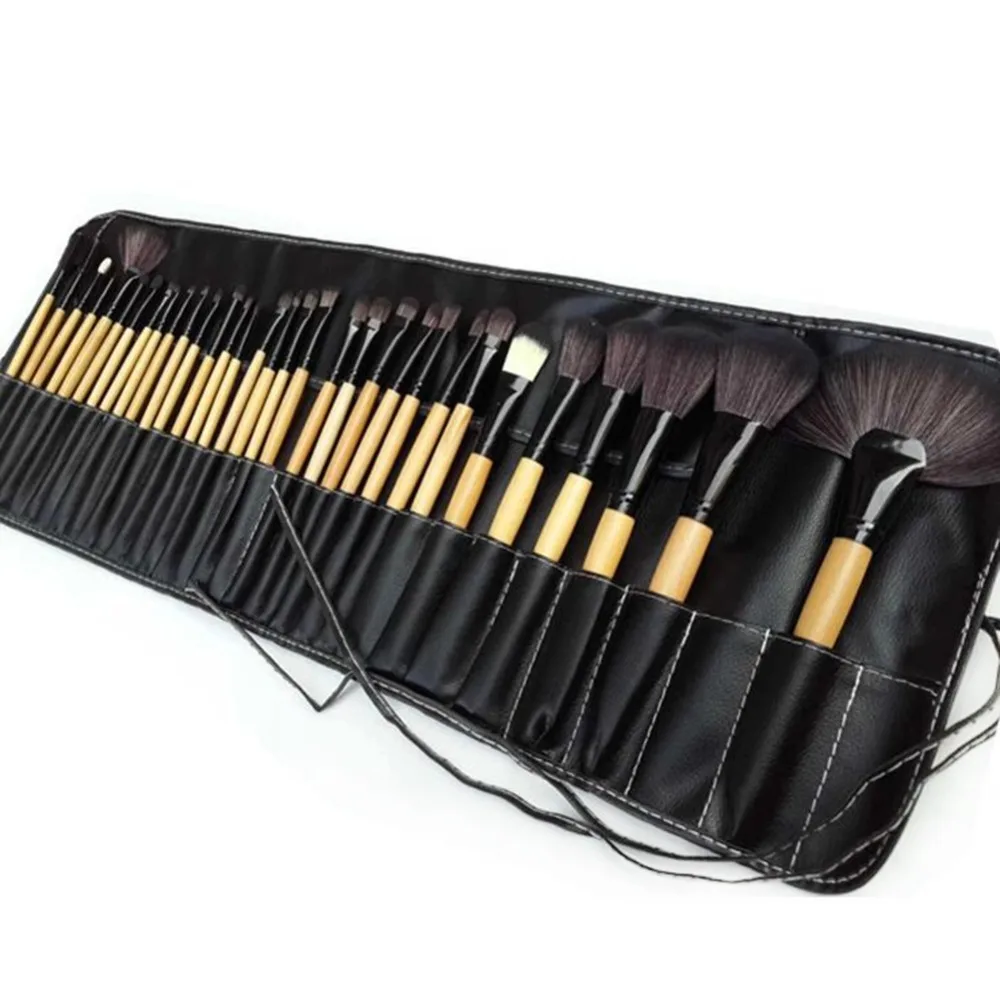 32pcs Professional Soft Cosmetic Eyebrow EyeShadow Makeup Brush Pouch