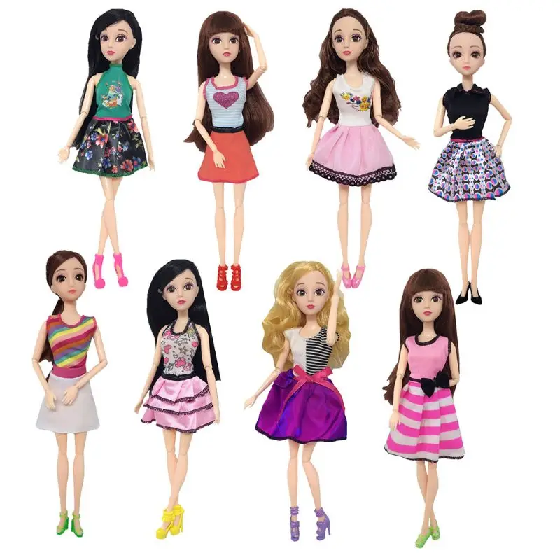 

Newest Doll Clothes Handmade Beautiful Fashion Dress For Barbie Noble Doll Girls Toy Gift