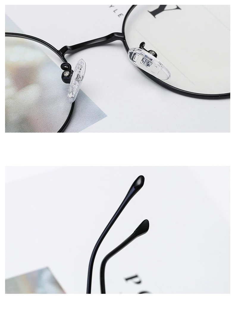 Корейская версия тренда оправа металлические очки анти-синий свет глаз неправильное плоское зеркало мужские и женские декоративные очки с