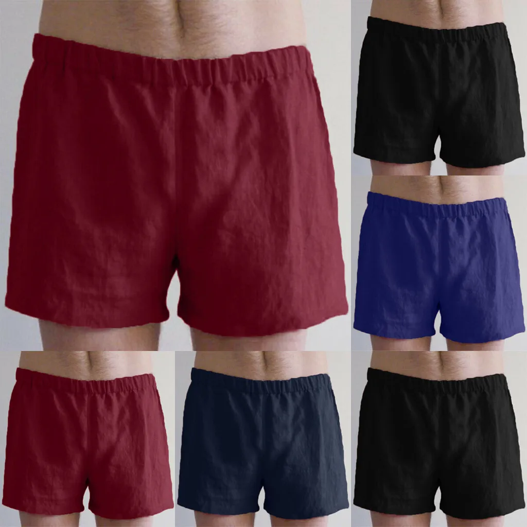 

Fashion men's cotton linen pocket shorts Summer simple Mens Shorts Casual Holiday Beach Bottoms Sport Run GYM shorts 5.29