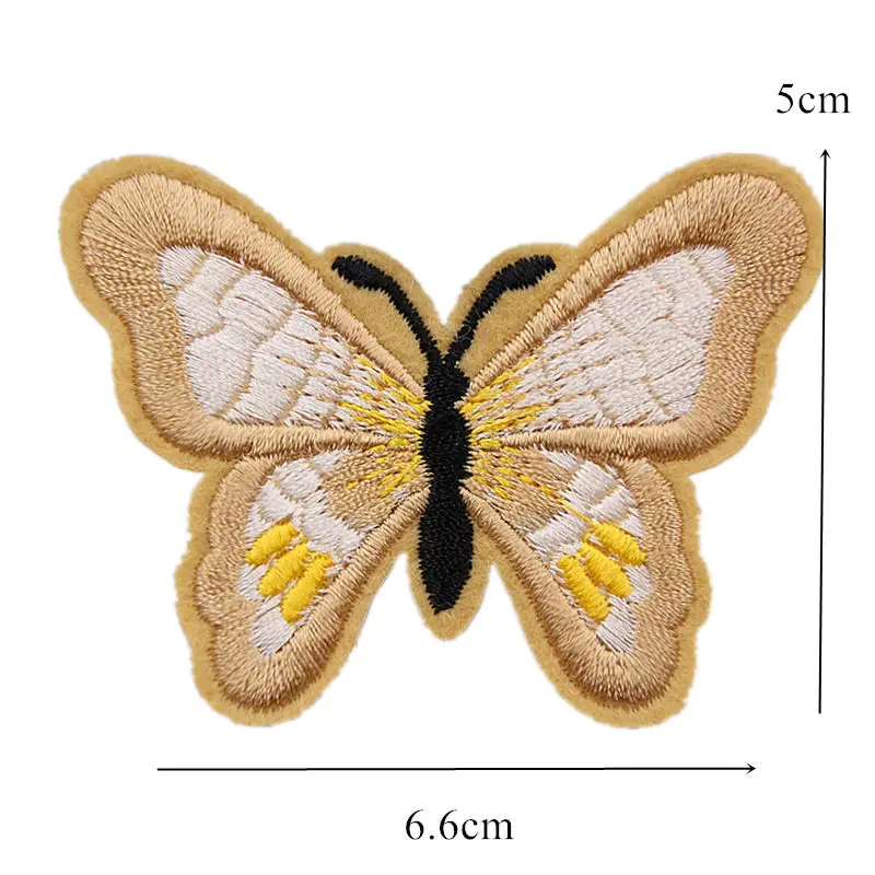 13 шт. вышитые нашивки «бабочки» пришить вышивка металлик бабочки Значки для заклепки для джинсов шляпа футболка DIY Аппликации Ремесло