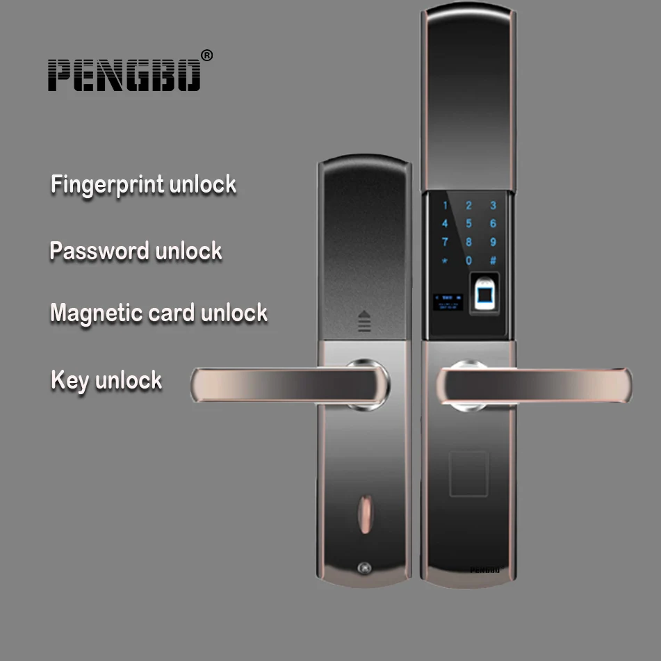 

PENGBO Fingerprint lock, Waterproof Electronic Smart Lock Intelligent Biometric Door Lock Smart Fingerprint Lock