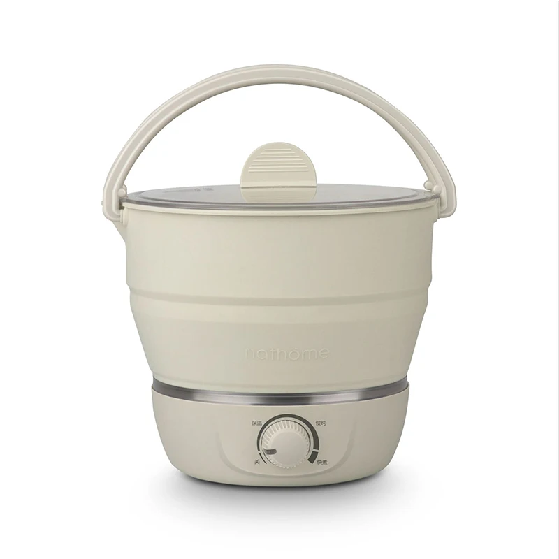 Складной электрический чайник для сковородки с подогревом контейнер еды Ланч
