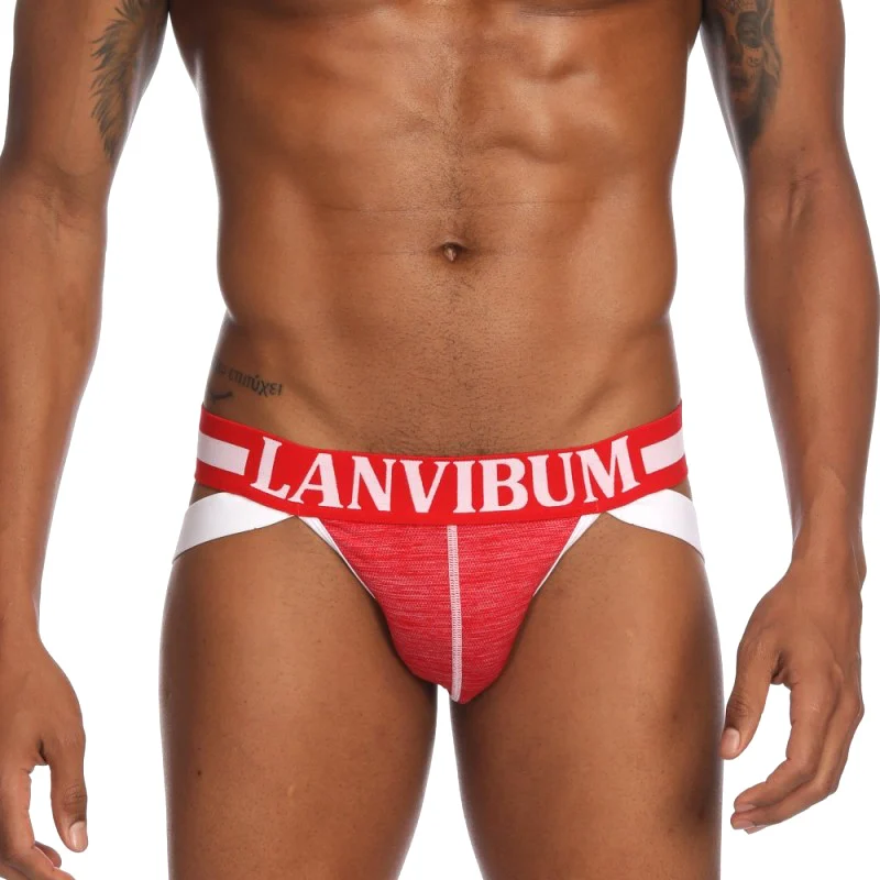 Men Low Waist G-string Lifting Hips Double Thongs Elastic Breathable Panties QL Sale |