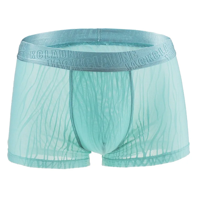 

Men Seamless Underwear Male Boxers Breathable Silky Cool Under Boxers 6 Color Large Size Fresh Deigns