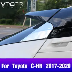 Vtear для Toyota C-HR CHR аксессуары ABS Вернуться магистральные Спойлер для Заднего ветрового стекла боковую крышку хвост обод хромированный