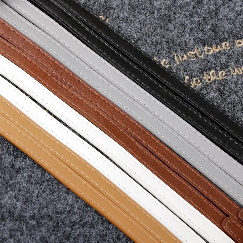 Vintage Detachable Replacement Women Girls Pu Leather Bag Handle Strap Belt Shoulder Bag Parts Accessories Buckle Belts
