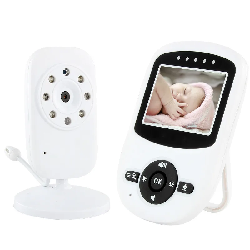 

2.4 inch LCD baba eletronica com camera visao noturna com audio IR Night Vision Temperature Monitor Lullabies Intercom 2X Zoom