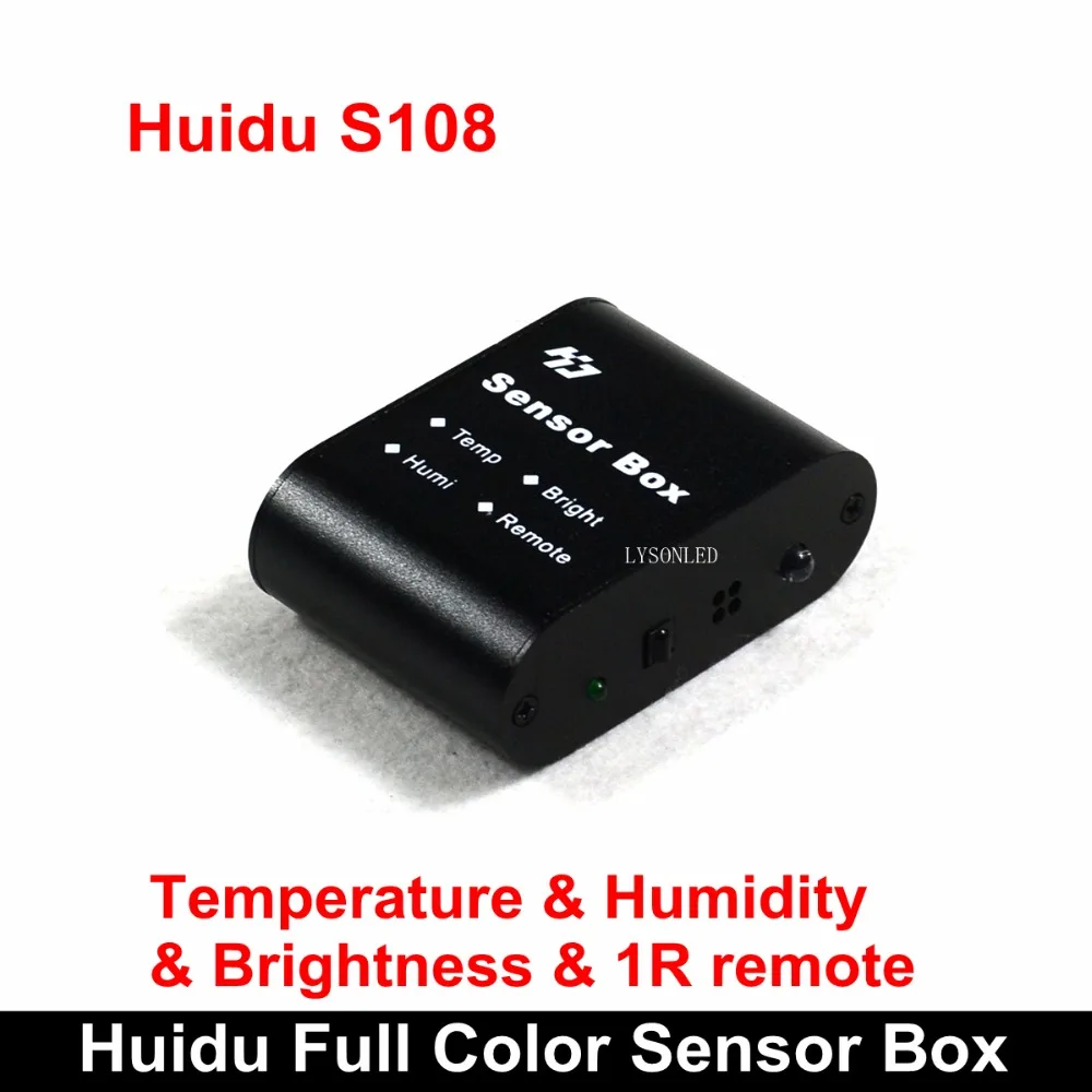 

Huidu Full Color LED Video Card Professional Sensor Box with Brightness+Temperature+Humidity+Remote Control, S108 Sensor Box