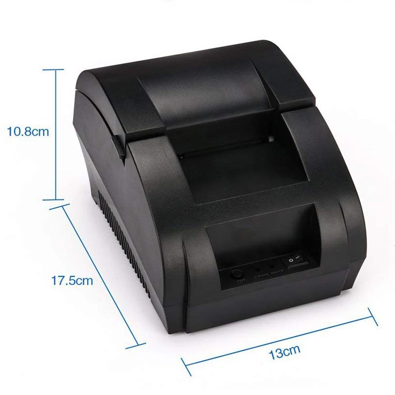 Zjiang POS термопринтер Мини 58 мм кассовый usb-принтер чековый принтер для Resaurant и супермаркет EU/US PLUG