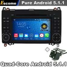 Автомобильный DVD GPS для Mercedes Benz B200 B150 B170 A180 A160 Vito W639 Viano чистый андроид 5.1 GPS Wi-Fi 3G БД DVR
