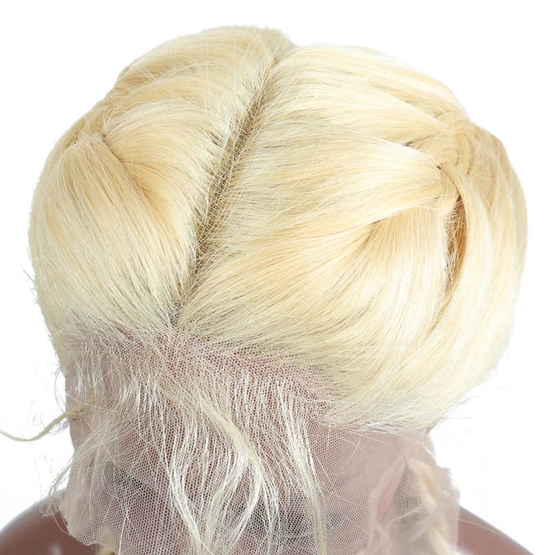 Шелковистые прямые медовые светлые парики из натуральных волос на фронте шнурка 150% плотность 613 парик из бразильского кружевного фронта предварительно сорванный Dolago Remy