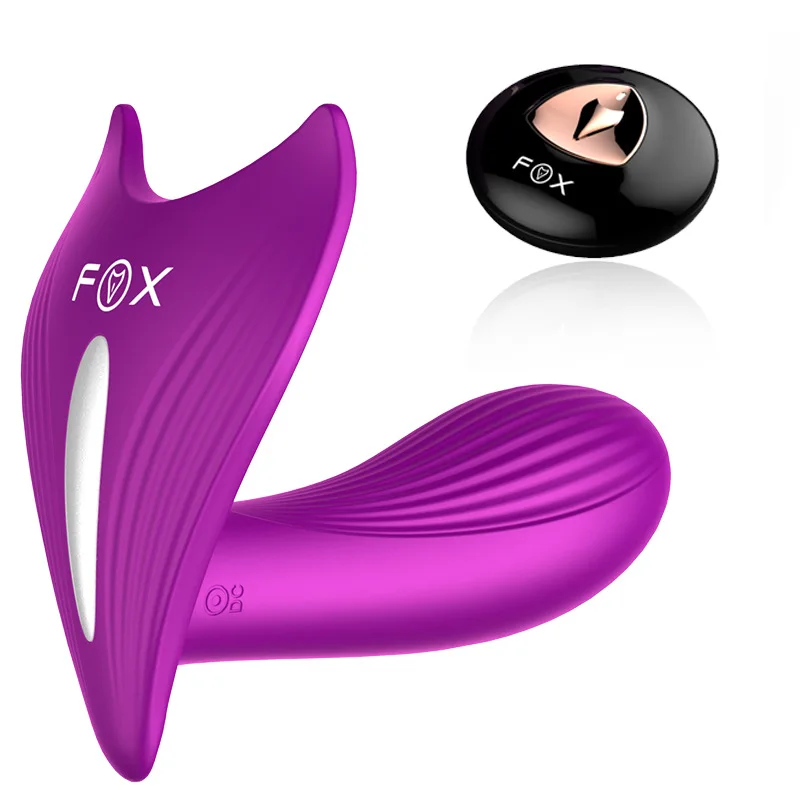 FOX-Heating-Vibrating-Egg-Charged-Wireless-Remote-Voice-Control-Butterfly-Vibrator-Panties-Strapless-Dildo-Sex-Toys