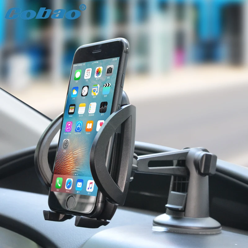 

Cobao 360 Degree Mobile Phone Car Holder For Samsung Galaxy S9 S8 Universal Cellphone Car Holder For iPhone X Mobile Support