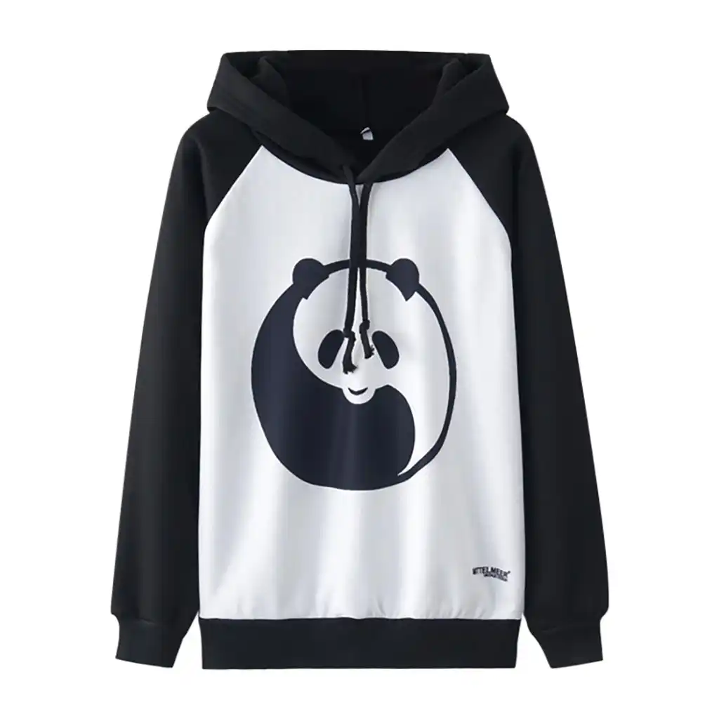 Sudadera Mujer Moda Casual Suelta Cuello Redondo Impreso Corto