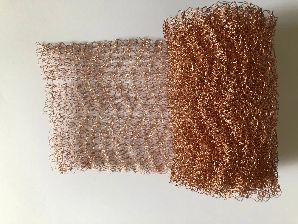 

5-20 meters Width: 100mm Copper Corrugated mesh Vapor-liquid filter Mesh mist eliminator filler Distillation Reflux