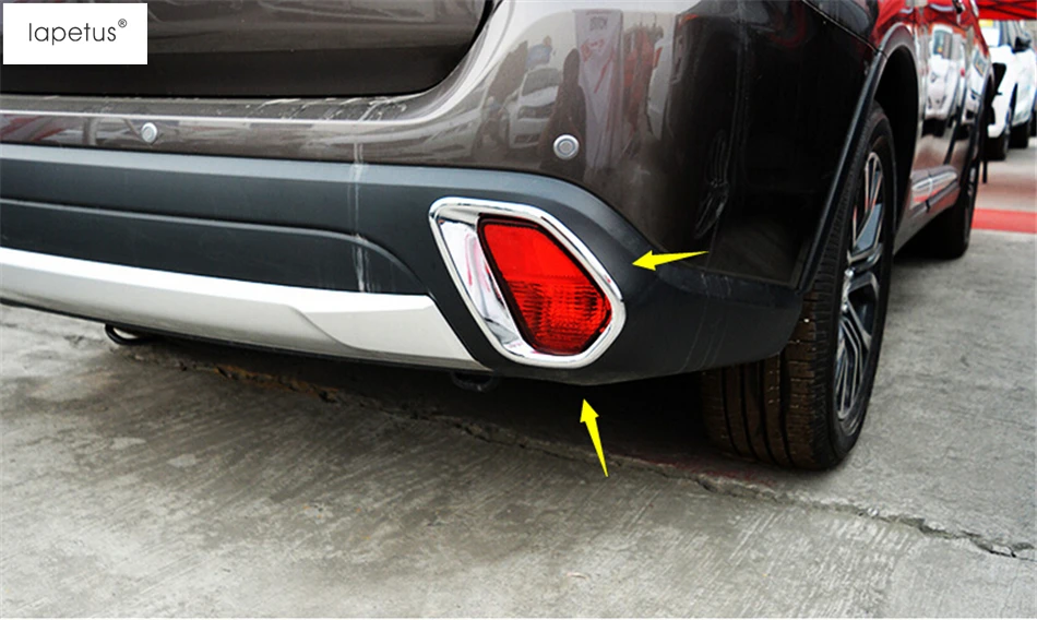 Lapetus аксессуары для Mitsubishi Outlander передний противотуманный светильник кольцо и задняя противотуманная фара литьевая крышка комплект отделка