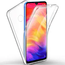 Xiaomi Redmi Note 7 케이스 360 학위 케이스, 실리콘 커버 2 1 하드 PC + 소프트 TPU 전면 케이스 RedMi Note 7 프로 Note7(China)
