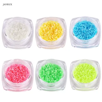 

New Nail Making Material Jewelry Luminous Stream Gravel Sand Fluorescent Stone Phototherapy Spar Irregular Rhinestones